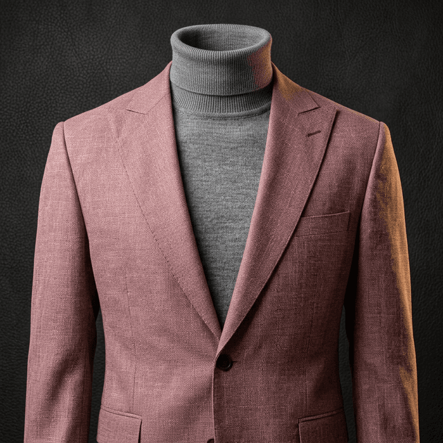 Americana de Lino Rosa Antiguo