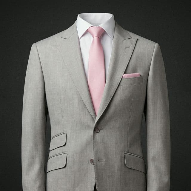 Traje Sartorial Plata Diamante Dos Piezas